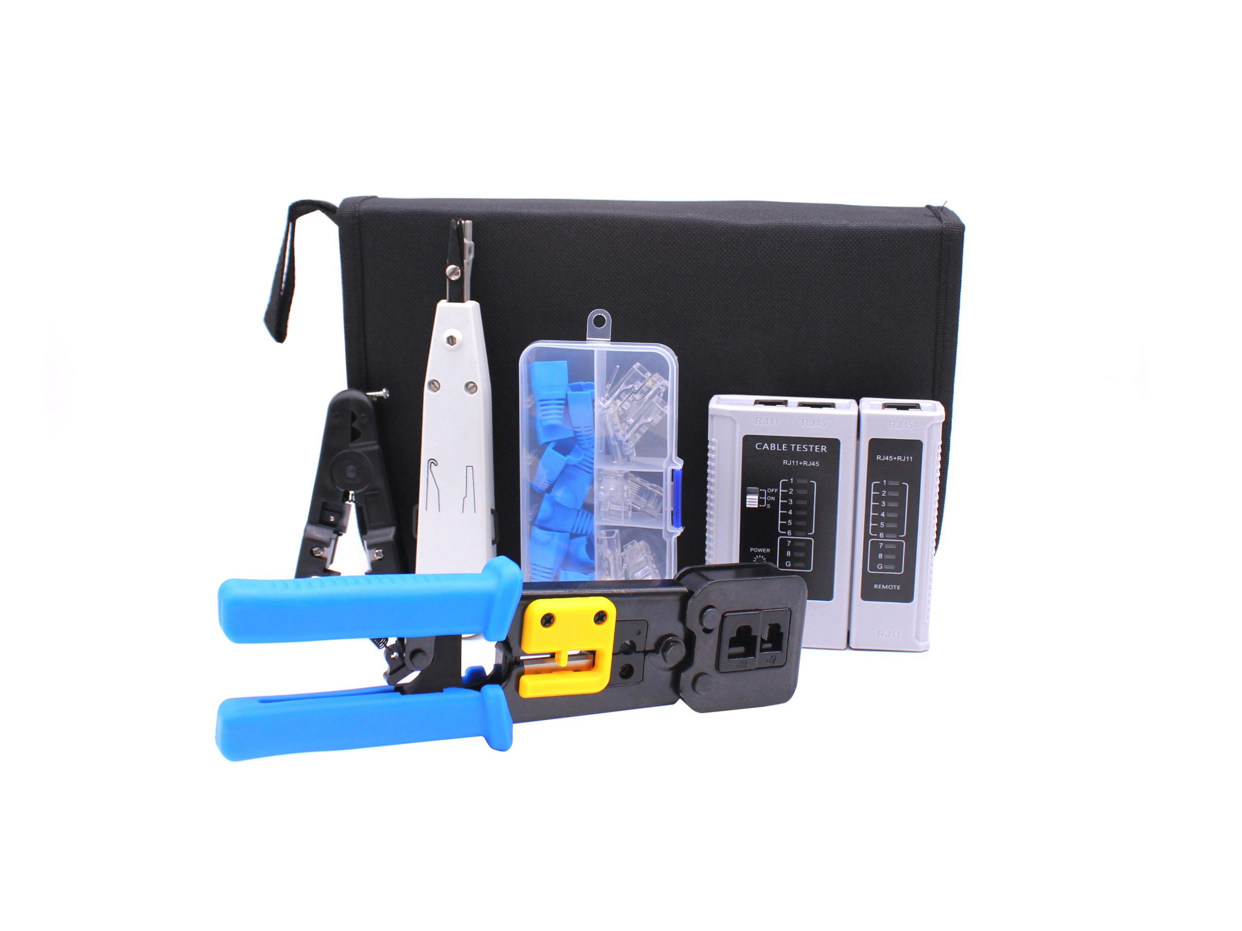 通孔式压接钳7件套工具包